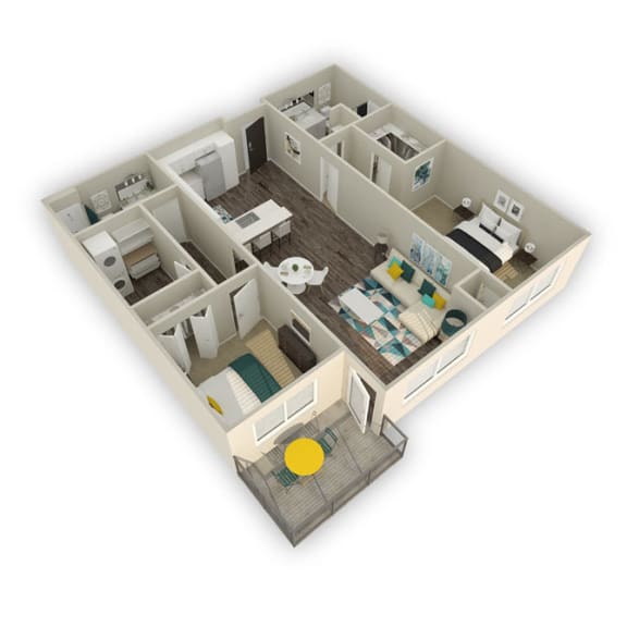 Floor Plans of The Zeller in Salt Lake City, UT